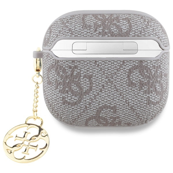 Guess GUA4G4GSMP AirPods 4 dėklas rožinis/rožinis 4G Charm Collection -- AirPods 4