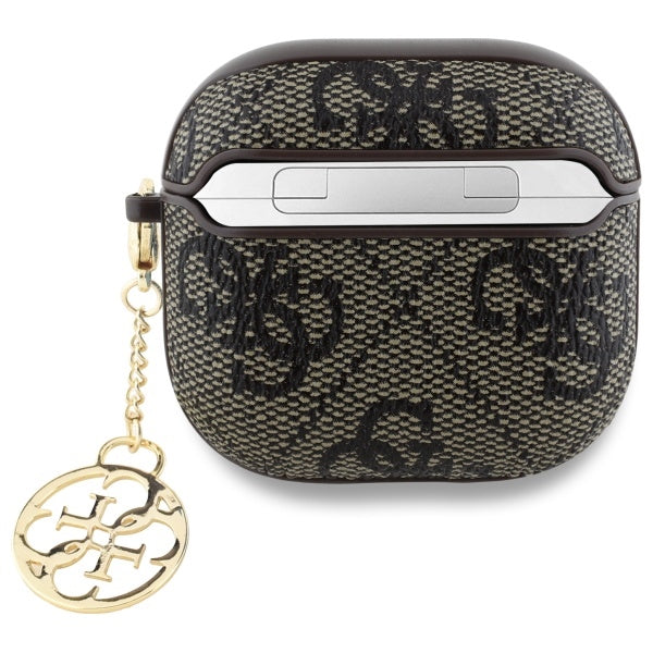 Guess GUA4G4GSMW AirPods 4 dėklas rudas 4G Charm Collection -- AirPods 4