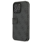 Guess atverčiamas dėklas iPhone 13 Pro Max – pilkas