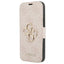 Guess dėklas-knygelė iPhone 13 Pro Max – rožinis, 4G Big Metal Logo