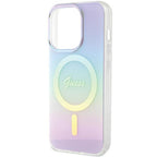 Guess MagSafe dėklas iPhone 15 Pro Max – violetinis