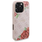 Guess MagSafe dėklas iPhone 16 Pro – rožinis