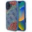 Guess MagSafe dėklas iPhone 16 – mėlynas, gėlės