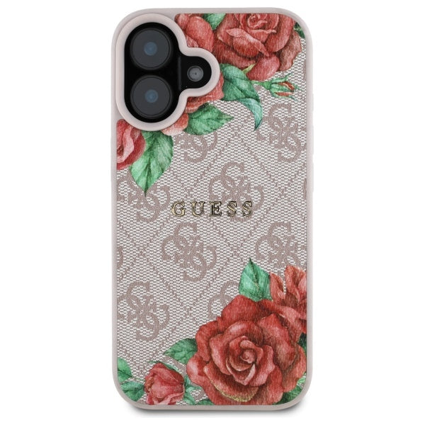 Guess MagSafe dėklas iPhone 16 6.1 – rožinis
