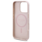 Guess 4G Flowers MagSafe dėklas iPhone 16 Pro Max – rožinis