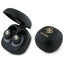 Guess Bluetooth ausinės GUTWSJ144ESK TWS + prijungimo stotelė juoda/juoda Iridescent 4G spausdintas logotipas