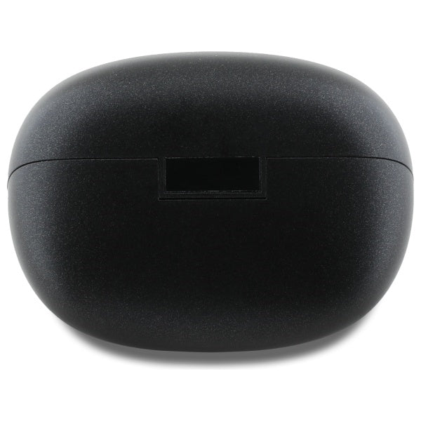 Guess Bluetooth ausinės GUTWST88MCTGK TWS + prijungimo stotelė juoda/juoda kapsulės spausdintas logotipas
