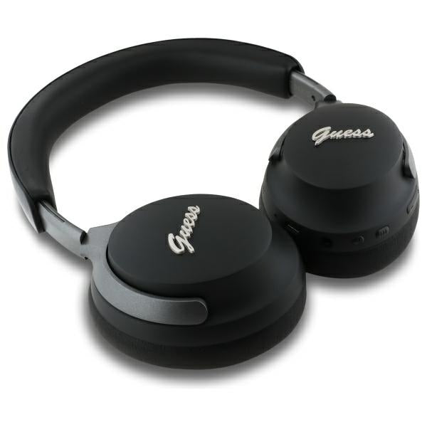 Guess Bluetooth ANC ausinės GUBHC22PSFCSMK Black Metal Script logotipas