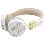Guess Bluetooth ENC GUBH70E4PTMH ant ausinių baltos 4G trikampio apvalios formos ausinės