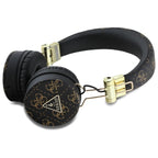 Guess Bluetooth ENC GUBH70E4PTMK ausinės juodos/juodos 4G trikampio apvalios formos