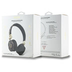 Guess Bluetooth ENC GUBH70E4PTMK ausinės juodos/juodos 4G trikampio apvalios formos