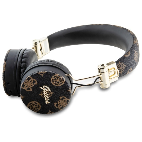 Guess Bluetooth ENC GUBH70EPOSMK ant ausinės juodos/juodos Peony Script Round Shape