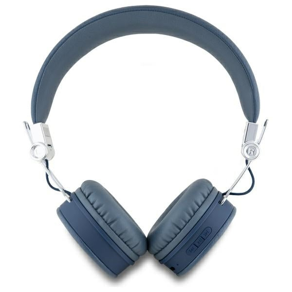 Guess Bluetooth ENC GUBH70PGTSPSB ant ausinės mėlynos/mėlynos grūdėtos klasikinės apvalios formos