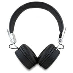 Guess Bluetooth ENC GUBH70PGTSPSK ant ausinės juodos/juodos grūdėtos klasikinės apvalios formos
