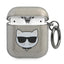 Karl Lagerfeld AirPods 1/2 dėklas – juodas, blizgus „Choupette“