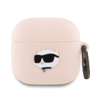 Karl Lagerfeld silikoninis dėklas AirPods 4 – rožinis -- AirPods 4