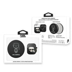 Karl Lagerfeld Ikonik dėklas AirPods + išorinė baterija - juodas