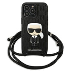 Karl Lagerfeld odinis dėklas iPhone 13 Pro / 13 – juodas -- iPhone 13 Pro