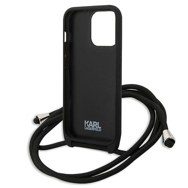 Karl Lagerfeld odinis dėklas iPhone 13 Pro / 13 – juodas -- iPhone 13 Pro