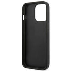 Karl Lagerfeld Saffiano dėklas iPhone 13/13 Pro – sidabrinis