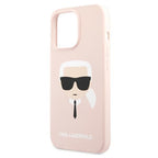 Karl Lagerfeld silikoninis dėklas iPhone 13/13 Pro – rožinis