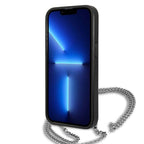 Karl Lagerfeld odinis dėklas iPhone 13/14/15 – juodas