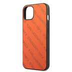 Karl Lagerfeld perforuotas dėklas iPhone 13/14/15 6.1" – oranžinis -- iPhone 13