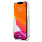 Karl Lagerfeld Liquid Glitter dėklas iPhone 13 Pro Max – sidabrinis