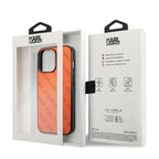 Karl Lagerfeld dėklas iPhone 13 Pro Max – oranžinis