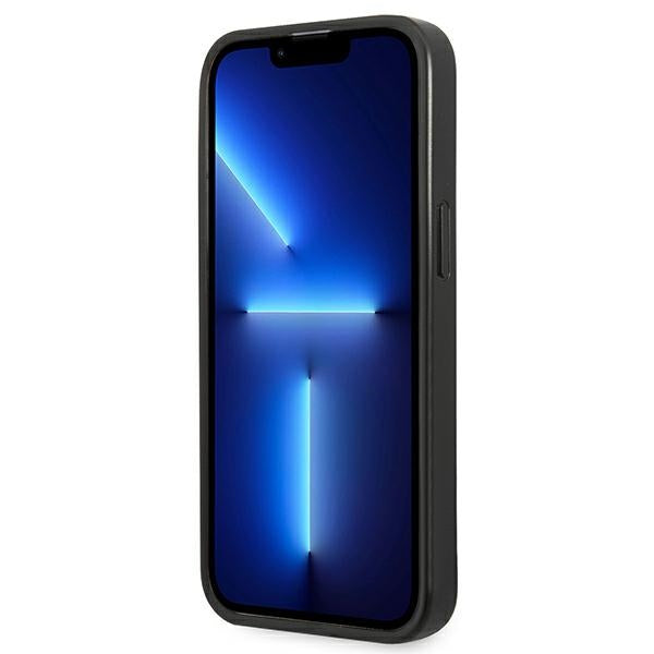 Karl Lagerfeld Saffiano dėklas iPhone 13 Pro Max – sidabrinis