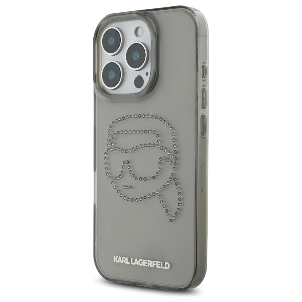 Karl Lagerfeld kietas dėklas iPhone 16 Pro Max – juodas
