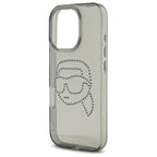 Karl Lagerfeld kietas dėklas iPhone 16 Pro Max – juodas