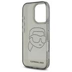Karl Lagerfeld kietas dėklas iPhone 16 Pro Max – juodas