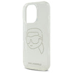 Karl Lagerfeld dėklas iPhone 16 Pro Max – skaidrus
