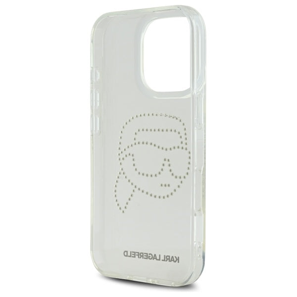 Karl Lagerfeld dėklas iPhone 16 Pro Max – skaidrus