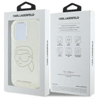 Karl Lagerfeld dėklas iPhone 16 Pro Max – skaidrus