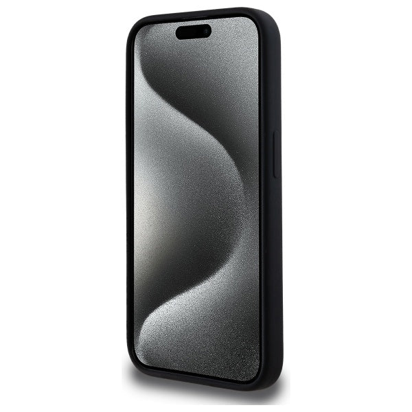 Karl Lagerfeld MagSafe dėklas iPhone 15 Pro – juodas