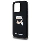 Karl Lagerfeld MagSafe dėklas iPhone 15 Pro – juodas
