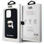Karl Lagerfeld MagSafe dėklas iPhone 15 Pro – juodas