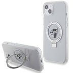 Karl Lagerfeld MagSafe dėklas iPhone 15 Plus/14 Plus – baltas
