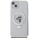 Karl Lagerfeld MagSafe dėklas iPhone 15 Plus/14 Plus – baltas