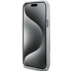 Karl Lagerfeld MagSafe dėklas iPhone 15 Plus/14 Plus – baltas