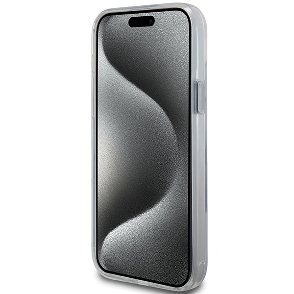 Karl Lagerfeld MagSafe dėklas iPhone 15 Plus/14 Plus – baltas