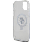 Karl Lagerfeld MagSafe dėklas iPhone 15 Plus/14 Plus – baltas