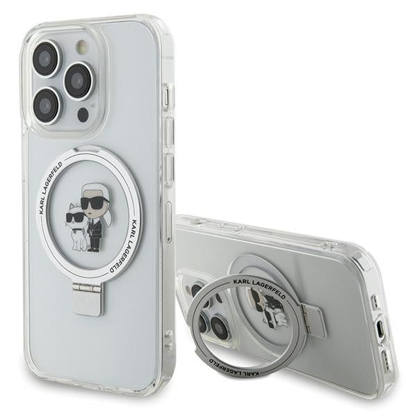Karl Lagerfeld MagSafe dėklas iPhone 15 Pro Max – baltas