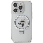 Karl Lagerfeld MagSafe dėklas iPhone 15 Pro Max – baltas