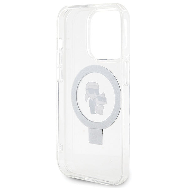Karl Lagerfeld MagSafe dėklas iPhone 15 Pro Max – baltas