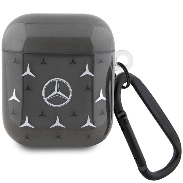 Mercedes‑Benz AirPods 1/2 dėklas – juodas, Large Star