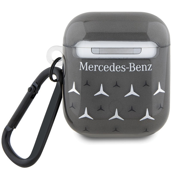 Mercedes‑Benz AirPods 1/2 dėklas – juodas, Large Star