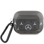 Mercedes‑Benz AirPods Pro 2 dėklas – juodas, Large Star Pattern